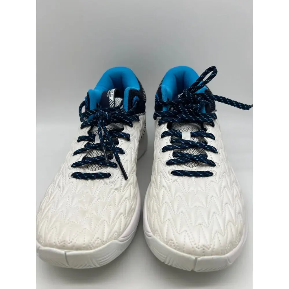 Under Armour HOVR Havoc 5 Team Basketball White/Navy Shoes 3024979-103 Size 10.5